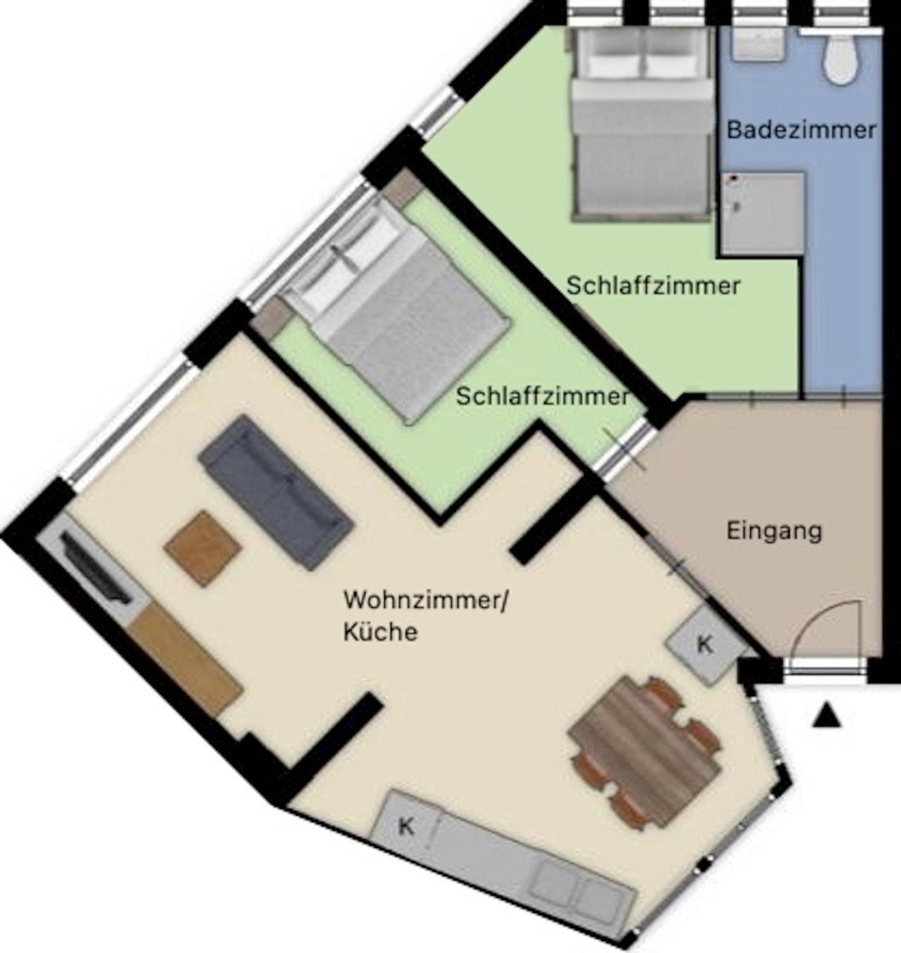 Aeuchen Am Rosenthal Apartman Monschau Szoba fotó