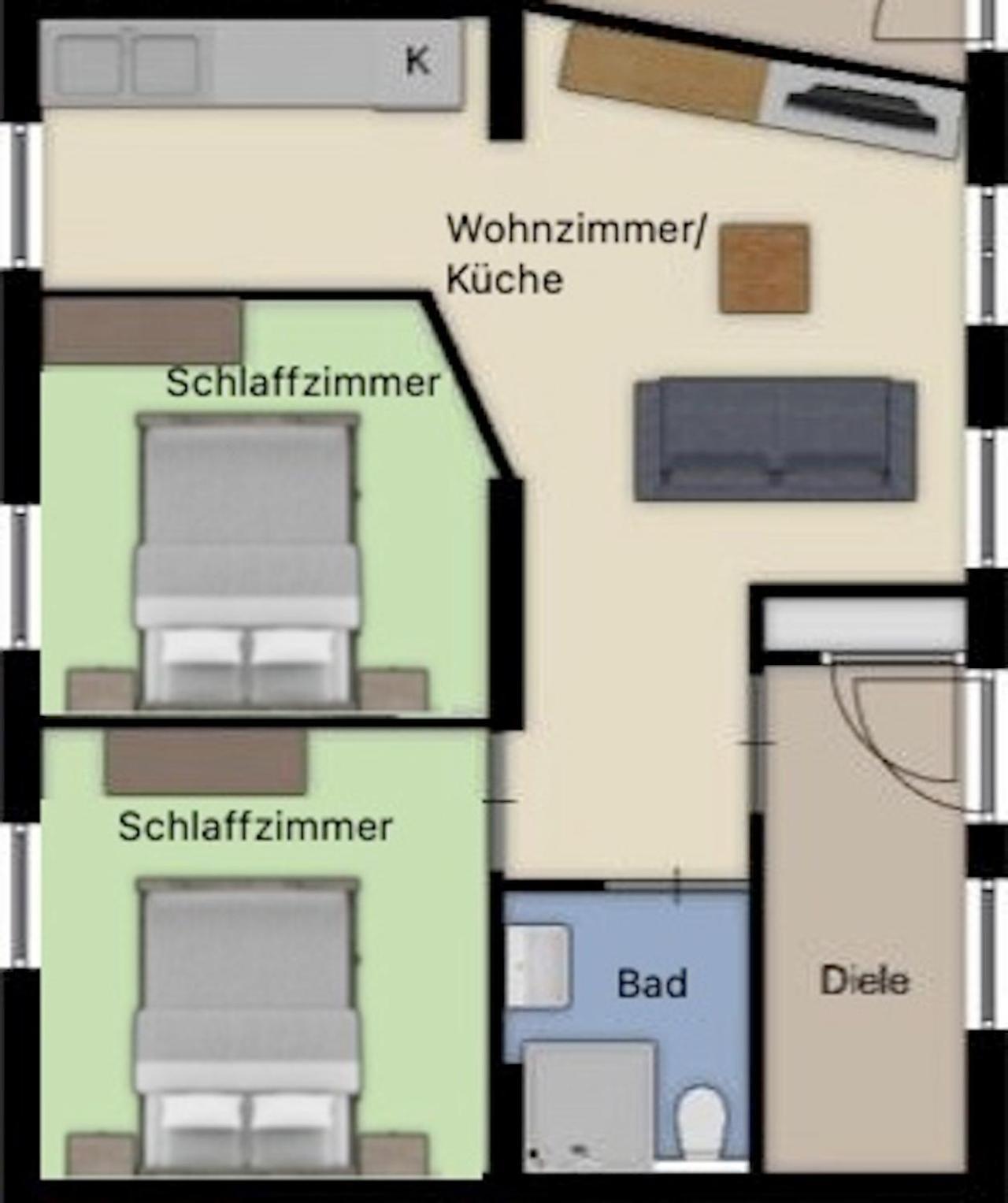 Aeuchen Am Rosenthal Apartman Monschau Szoba fotó