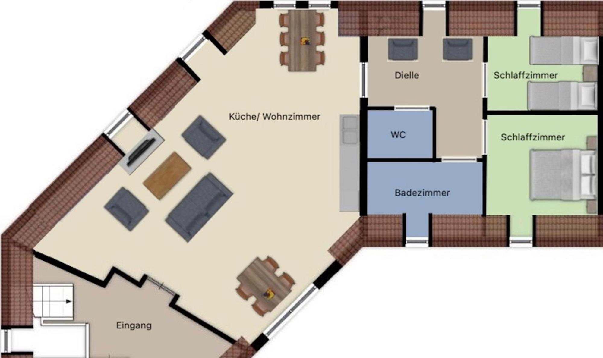 Aeuchen Am Rosenthal Apartman Monschau Szoba fotó